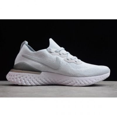 Nike Erkek Epic React Flyknit 2 Pure Platini / Gri Koşu Ayakkabısı Türkiye - I7Q1AC7S